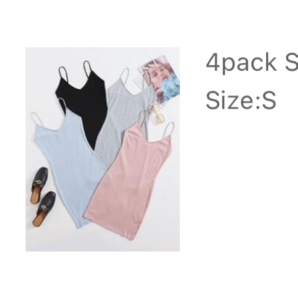 4 pack cami dresses